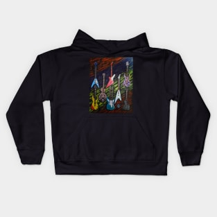 Electric Guitar Collection Kids Hoodie